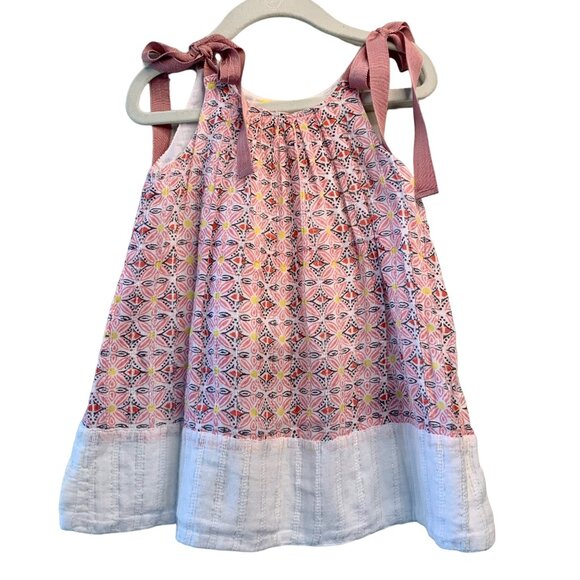 ROBERTA ROLLER RABBIT Girls Summer Dress 2 2T Toddler Girl Shoulder Ties Beach - Picture 1 of 5